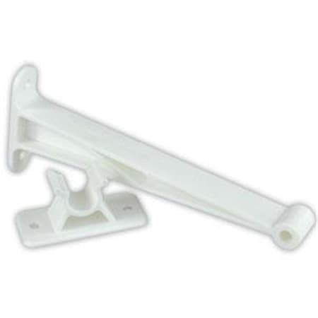 Powerhouse 10374 Exterior Hardware RV 5.5 in. Door Holder Pol. White PO362847